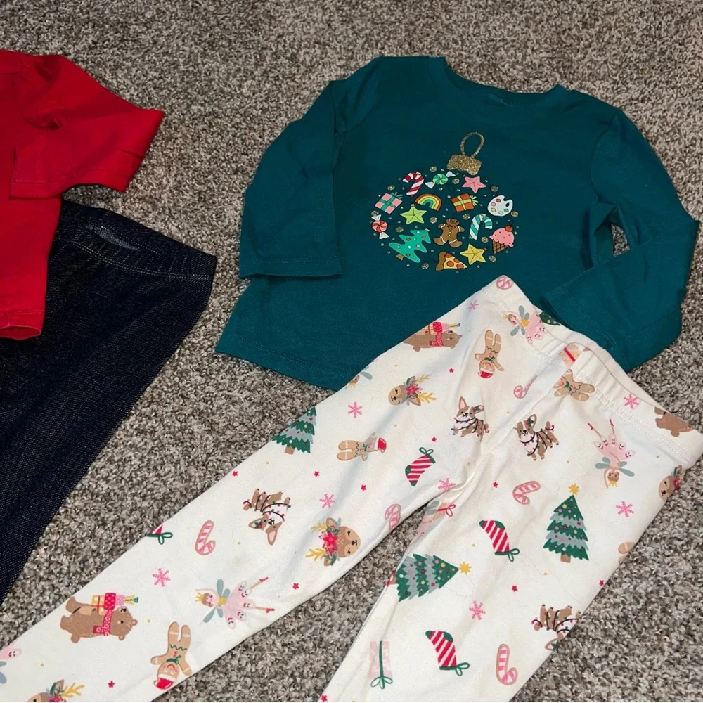 Disney Baby Carter’s Cat & Jack 24M 2T Toddler Girl 4pc Outfit Bundle